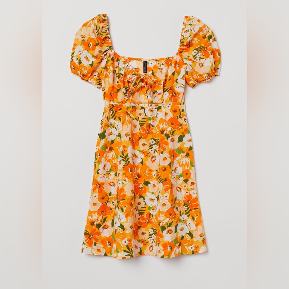 H&M puff sleeved dress, size XL